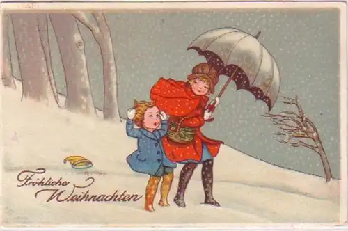 21446 Fröhliche Weihnachten Ak Mutter und Kind 1925