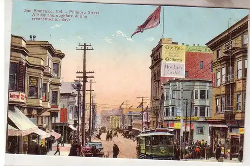 18668 Ak San Francisco California USA Fillmore Street um 1910