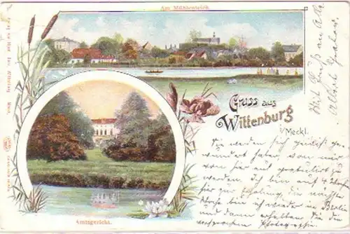 17959 Ak Gruß aus Wittenburg in Mecklenburg 1901