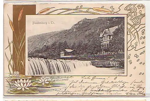 17678 Jugendstil Ak Blankenburg in Thüringen 1903