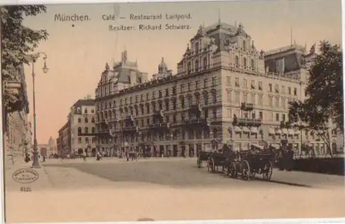 15584 Ak München Café Restaurant Luitpold um 1910