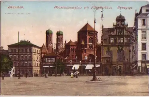 15525 Ak München mit Künstlerhaus und Synagoge um 1910