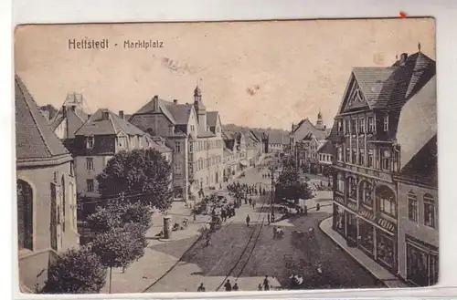 13661 Ak Hettstedt Marktplatz 1922