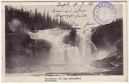 13024 Ak Tännforsen Jämtland Schweden 1912