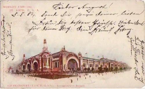 12504 Ak St. Louis USA Transportations Gebäude 1904