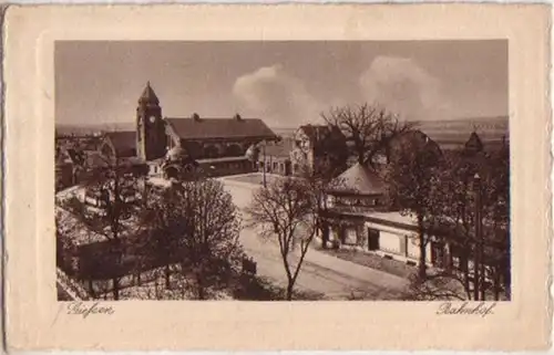 12209 Ak Gießen Bahnhof 1928