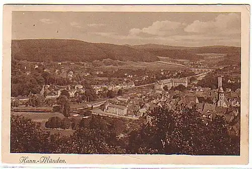 10631 Ak Hann.-Münden Vue totale 1923