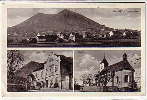 10009 Mehrbild Ak Rannay im Sudetengau Gasthaus 1940