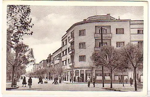 08025 Ak Durres Albanien Strassenansicht um 1940