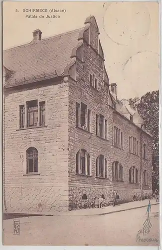 07463 Ak Branleck dans le Palais de Justice d'Alsace 1929