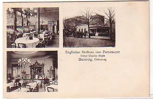 06531 Ak Hamburg Cirkusweg Englisches Bierhaus um 1920