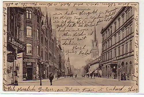 05186 Ak Hannover Marienstrasse Droguerie Möllering 1925