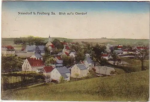 05120 Ak Naundorf bei Freiberg Blick aufs Oberdorf 1920