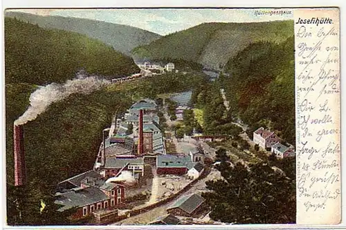 04793 Ak Böhmen Josefihütte Hüttengasthaus 1911