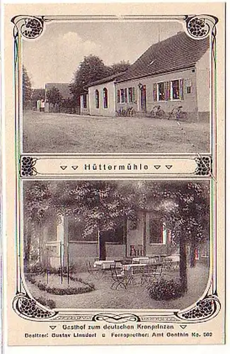 03121 Ak Hüttermühle Gasthof zum deutschen Kronprinzen