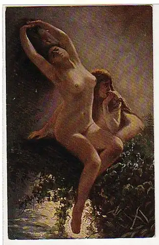 02907 Ak Erotic K.E. Makovsky "Nymphen" vers 1920