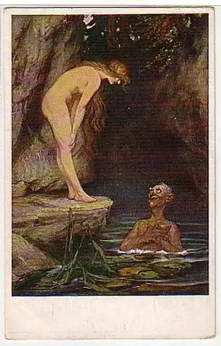 02903 Ak Erotic F. Leeke "Amant" vers 1920