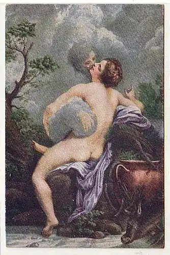 02885 Ak Erotic Coreggio "Jupiter et lo" vers 1920