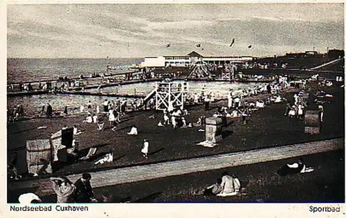 0123 Ak Mer du Nord Bain de Cuxhaven Sportbad 1941