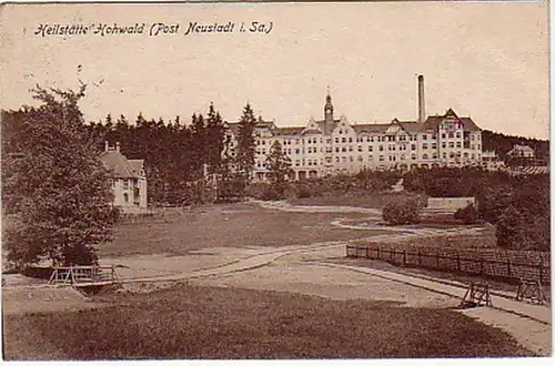 00074 Ak Heilstätte Hohwald (Post Neustadt i. Sa.) 1925