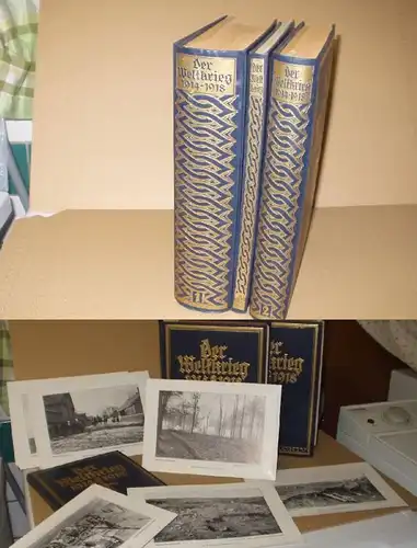 La guerre mondiale 1914-1918 (2 volumes + casquette photo) 1925