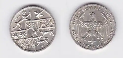 3 Mark Argent Monnaie Université de Marburg 1927 (131487)