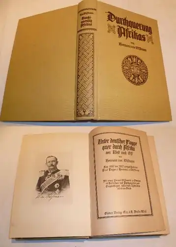 Traversation de l'Afrique, 2 pièces dans un seul volume, Wissmann 1901