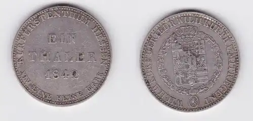 1 Taler Argent Münde Hesse-Cassel 1842 (122906)