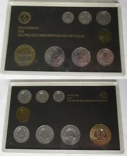 kompletter DDR Kursmünzensatz (KMS) mit 5 Mark 1986 Stgl. in OVP (105179)