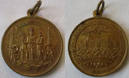 Medaille X. Mitteldeutsches Bundesschiessen Gera Reuss 1868 (144774)