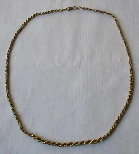 elegant schlichte Kette aus 333er Gold Gliederkette Länge 46 cm (107121)