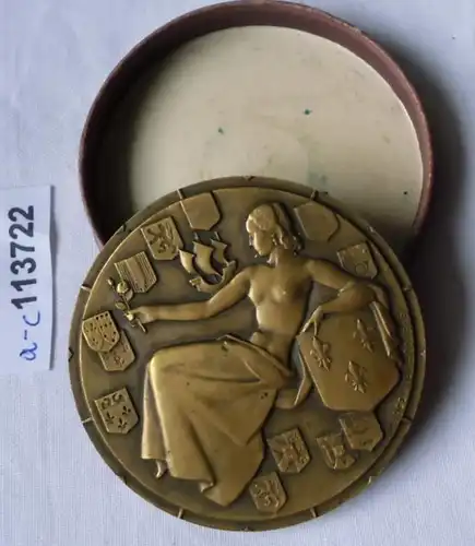 Médaille de bronze France Transatlantique Kammer "Ile de France" (113722)