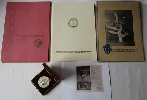 Medaille Meisterschaften der DDR Akrobatik 1. Platz Mühlhausen 1957 (134654)