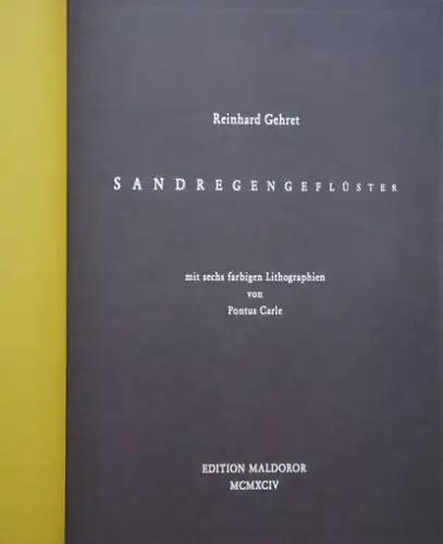 Gehret, Reinhard: SANDREGENGEFLÜSTER.