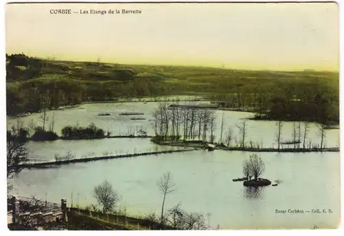 CPA Corbie, Les Etangs de la Barrette, ungel.