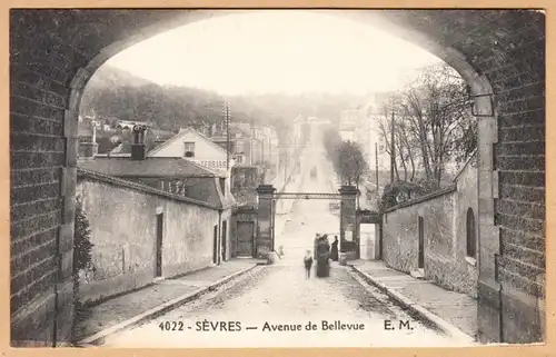 CPA Sevres, Avenue de Bellevue, ungel.