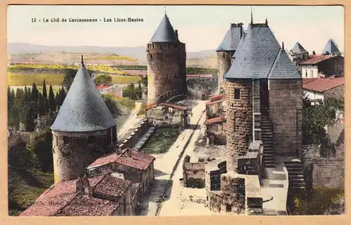 CPA Carasonne, La Cite Carcasonne, Les Lices-Hautes, ungel.