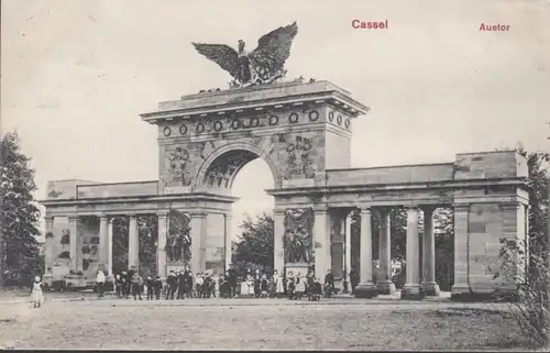 AK Kassel Auetor, gelaufen 1908