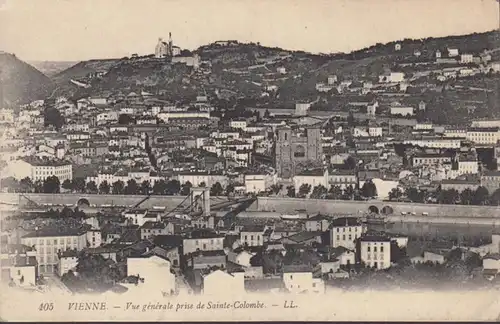 CPA Vienne Vue générale prise de Sainte Colombe, circulé 1902