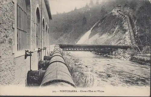 Pontcharra Chute d'Eau et l'Usine, circulé