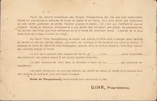 Wangenbourg, Vue Emsemble du Grand Hôtel et Dépendance, non circulé