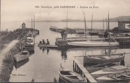 Narbonne, Nautique, Entrée du Port, ungelaufen