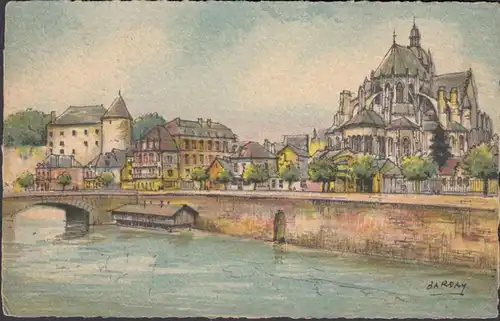 Mayenne, Vue générale, gelaufen