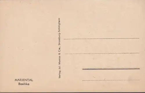 Mariental, Basilika, non circulé, daté 1946