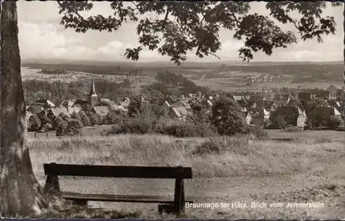 Braunlage, Blick vom Jermerstein, Hotel Berghof, Torfhaus, gelaufen 1968