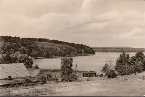 Angermünde, Blick auf den Wolletzsee, ungelaufen