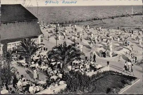 Balte balnéaire Grömitz, hall de plage, terrasse, courue 1962