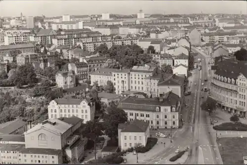 Plauen, Blick zur Bahnhofstraße, gelaufen