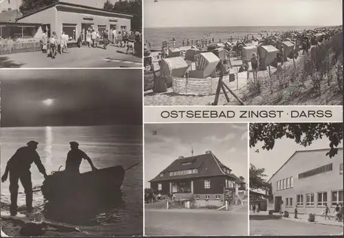 Zingst, Strandstrasse, Kurhaus, Erholungsheim, gelaufen