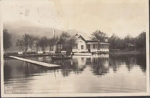 Pörtschach a. Wörthersee, Inselwirt, gelaufen 1929